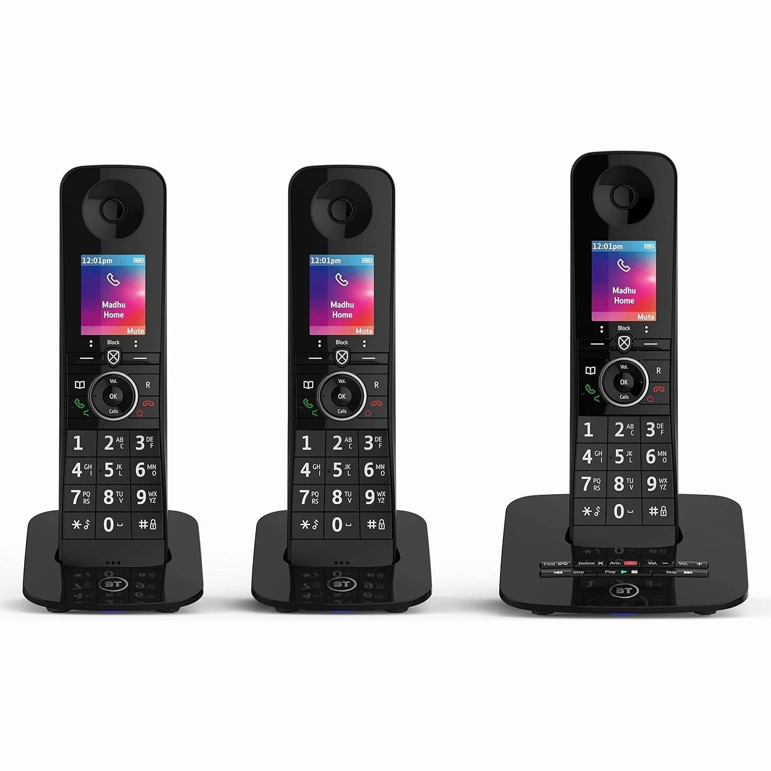 BT Premium Cordless Home Phone - Trio Handset Pack