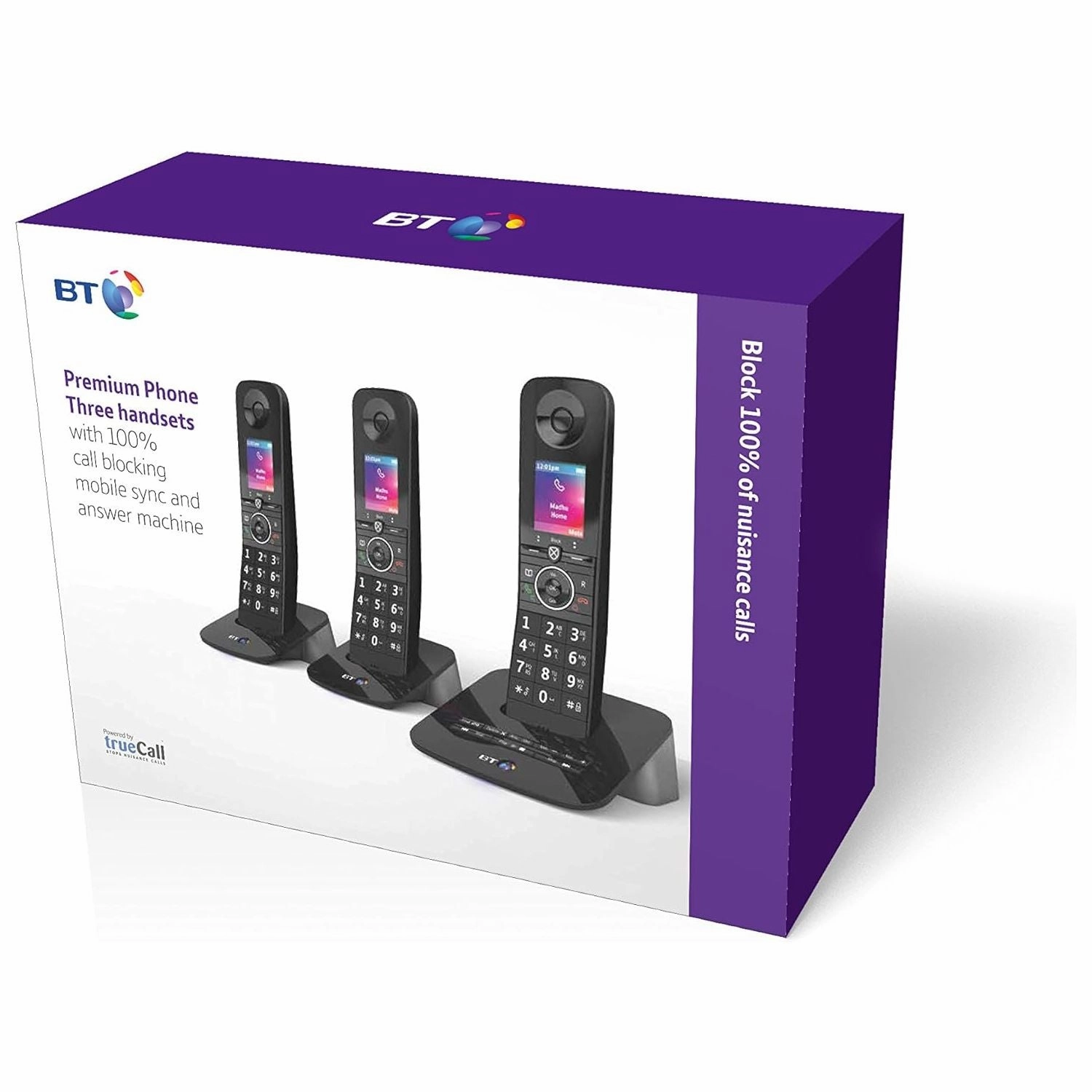 BT Premium Cordless Home Phone - Trio Handset Pack