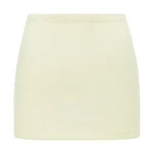 Buttercream Rib Micro Skirt