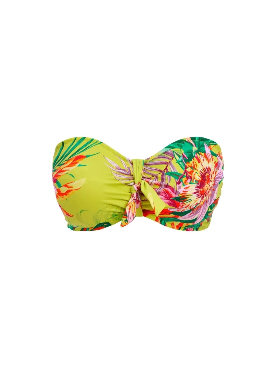 Cala Macarella Bandeau Bikini Top - Zest