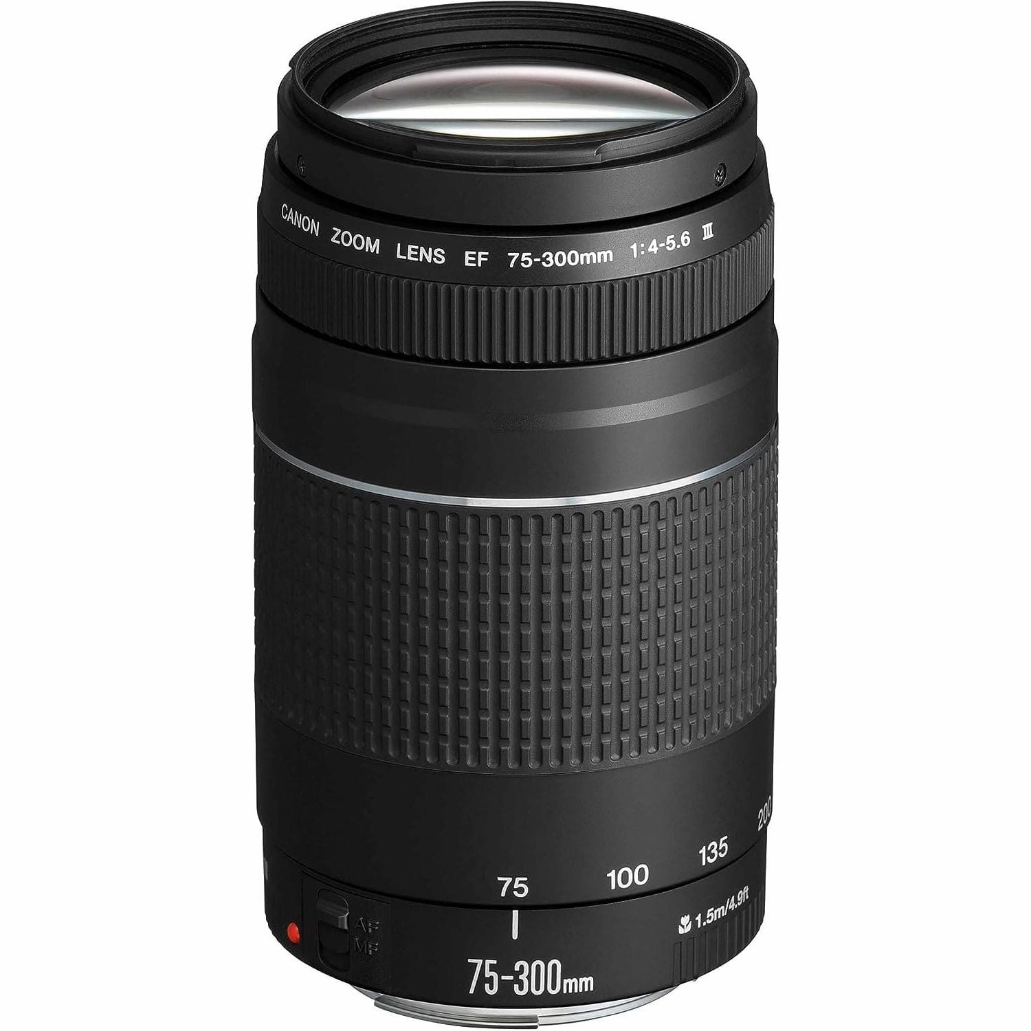 Canon Black, EF 75 - 300 mm f/4.0 - 5.6 III Filter Size 58 mm Zoom Lens camera and photography, photography gear, professional camera kits
