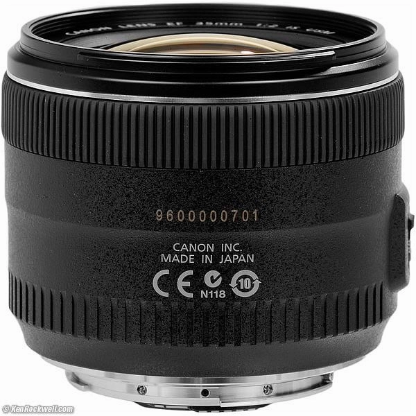Canon EF 35mm F/2 IS USM Lens - Black