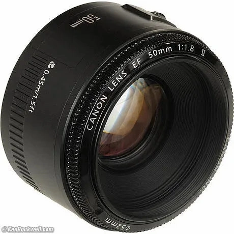 Canon Ef 50mm F/1.8 Ii Black Lens
