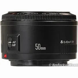 Canon Ef 50mm F/1.8 Ii Black Lens