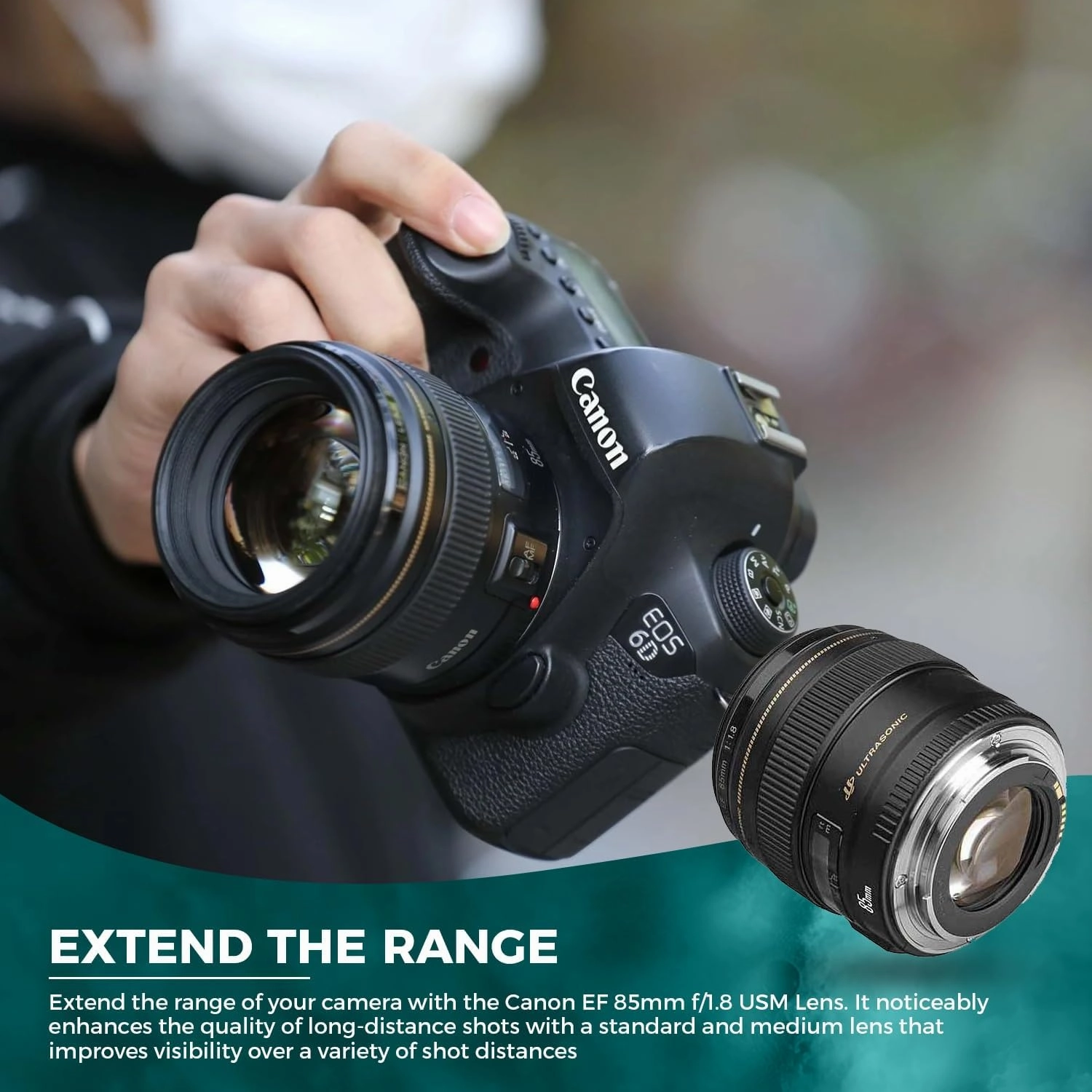 Canon EF 85mm F/1.8 USM Lens - Black