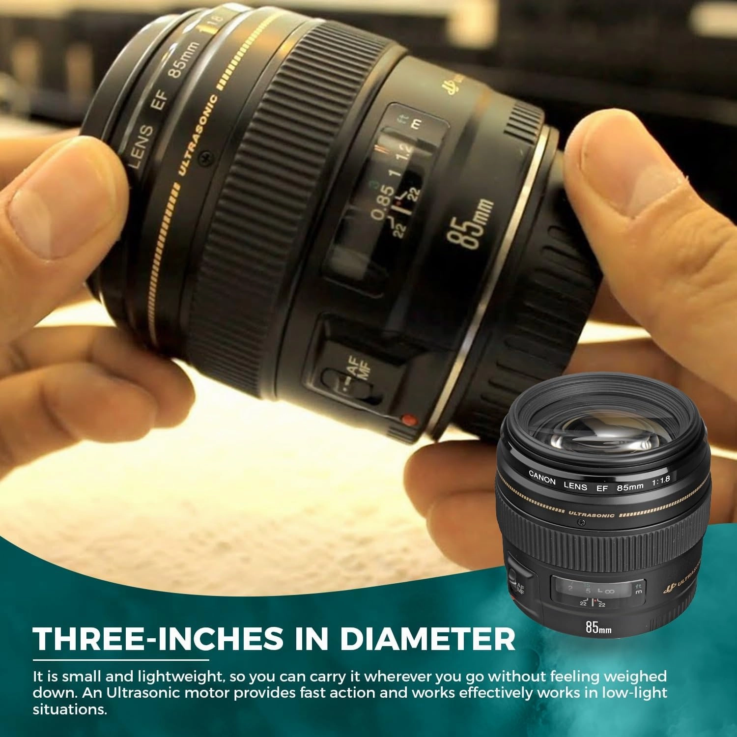 Canon EF 85mm F/1.8 USM Lens - Black