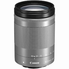Canon EF-M 18 - 150 mm f/3.5-6.3 IS STM Lens - Silver camera and photography, photography gear, professional camera kits