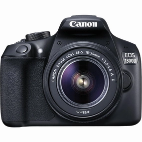 Canon EOS 1300D DSLR Camera with EF-S18-55 IS II F3.5-5.6 Lens - Black digital cameras, buy mirrorless camera, compact cameras sale