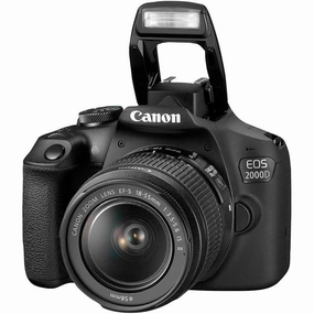 Canon EOS 2000D DSLR Camera with 18-55mm IS II Lens - Black digital cameras, buy mirrorless camera, compact cameras sale