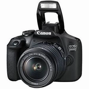 Canon EOS 2000D DSLR Camera with 18-55mm IS II Lens - Black