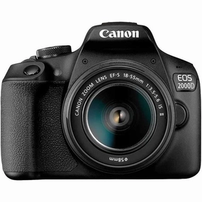 Canon EOS 2000D DSLR Camera with 18-55mm IS II Lens digital cameras, buy mirrorless camera, compact cameras sale