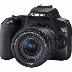 Canon EOS 250D   Canon EF-s 18-55mm f/4-5.6 IS STM Lens - Black camera and photography, photography gear, professional camera kits