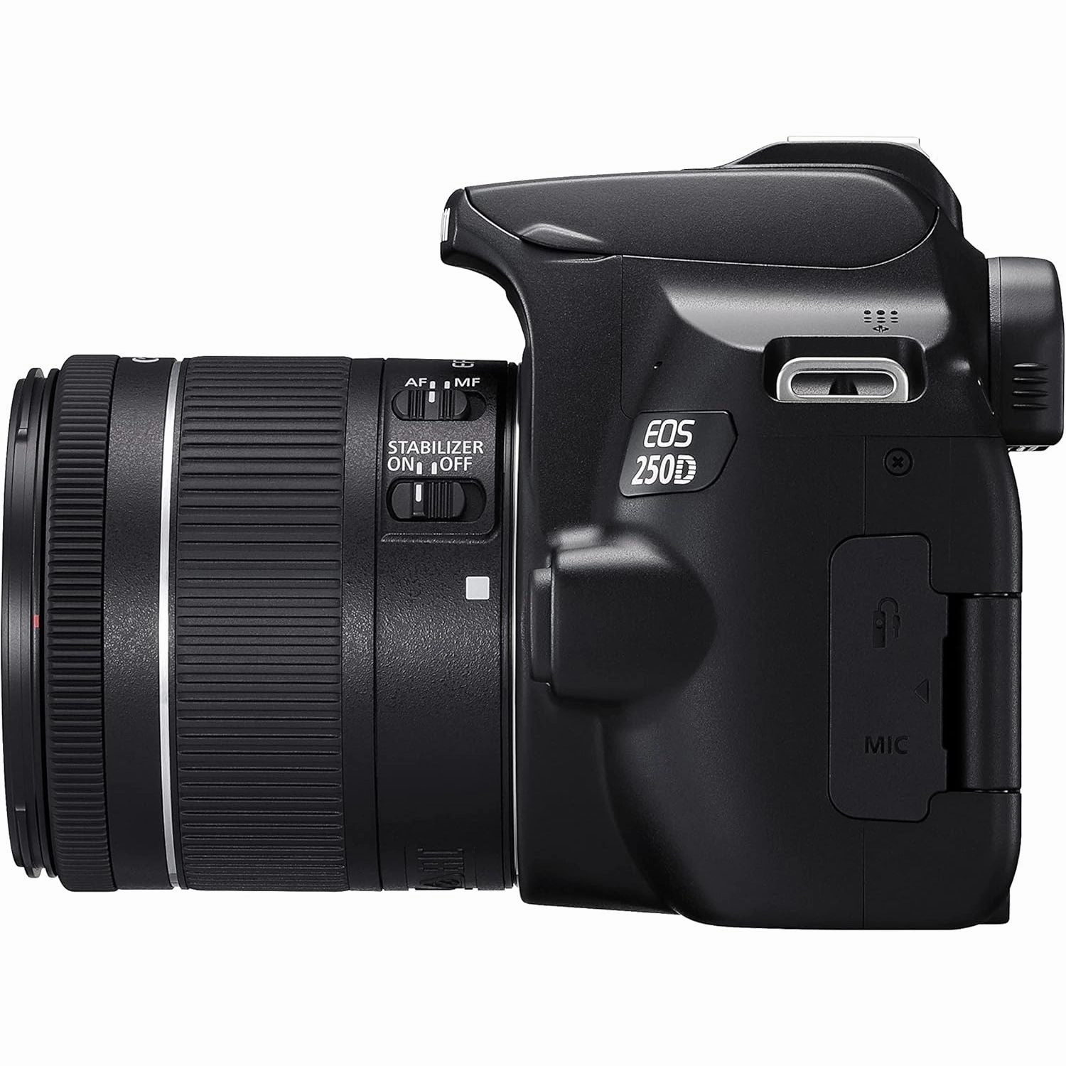 Canon EOS 250D   Canon EF-s 18-55mm f/4-5.6 IS STM Lens - Black