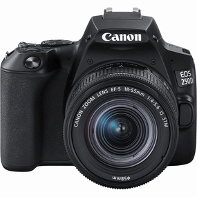 Canon EOS 250D digital camera (24.1 megapixels, 7.7 cm (3 inches) Vari-Angle Display, APS-C sensor, 4K, Full-HD, DIGIC 8, WLAN, Bluetooth) incl. EF-S 18-55mm f/3.5-5,6 III lens black camera and photography, photography gear, professional camera kits