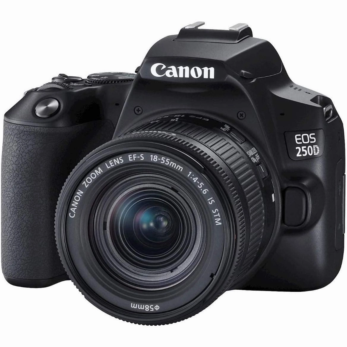 Canon EOS 250D Digital Camera - Black  Lens(EF-S 18-55 mm f/4-5.6 IS STM)