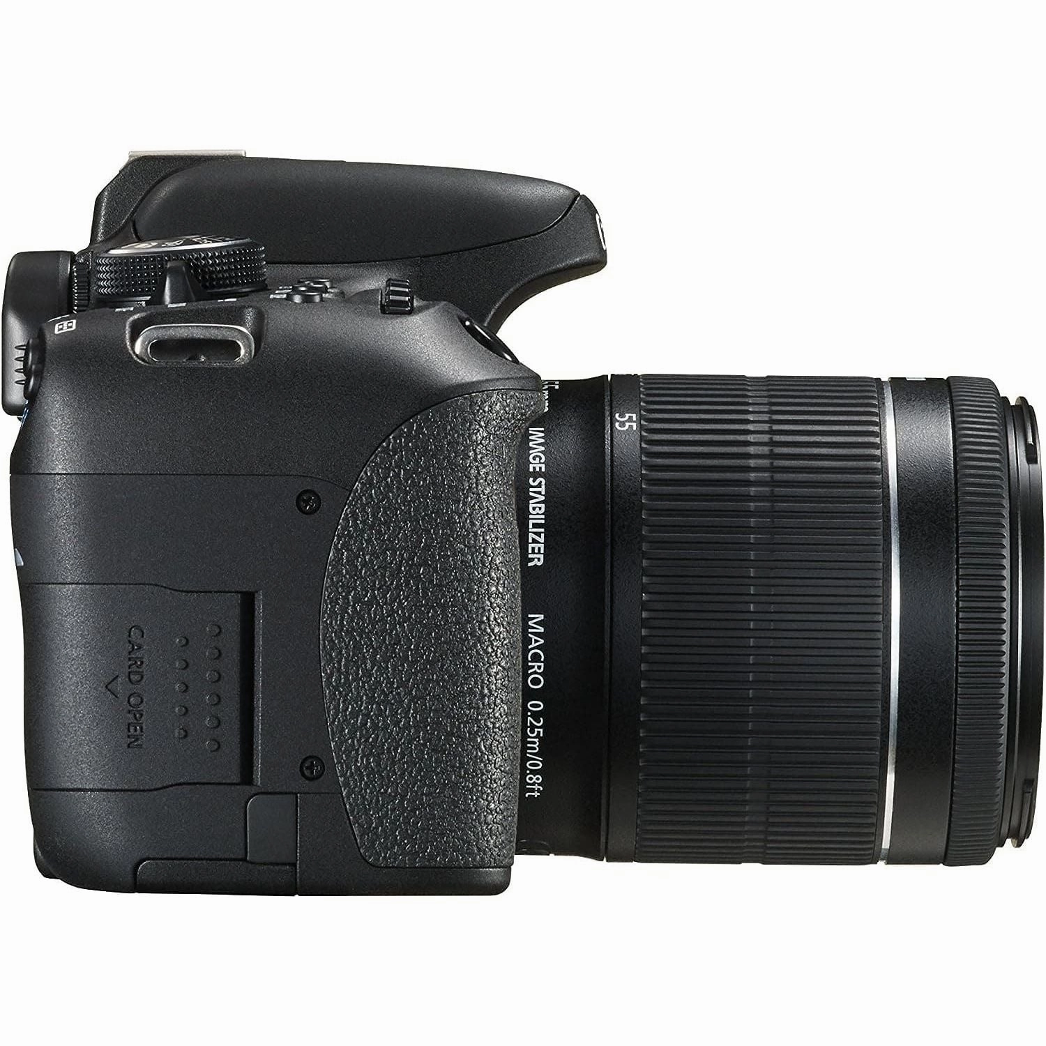 Canon EOS 750D Digital SLR Body Only Camera with EF-S 18-55 mm f/3.5-5.6 IS STM Lens (24.2 MP, CMOS Sensor) 3-Inch LCD Screen