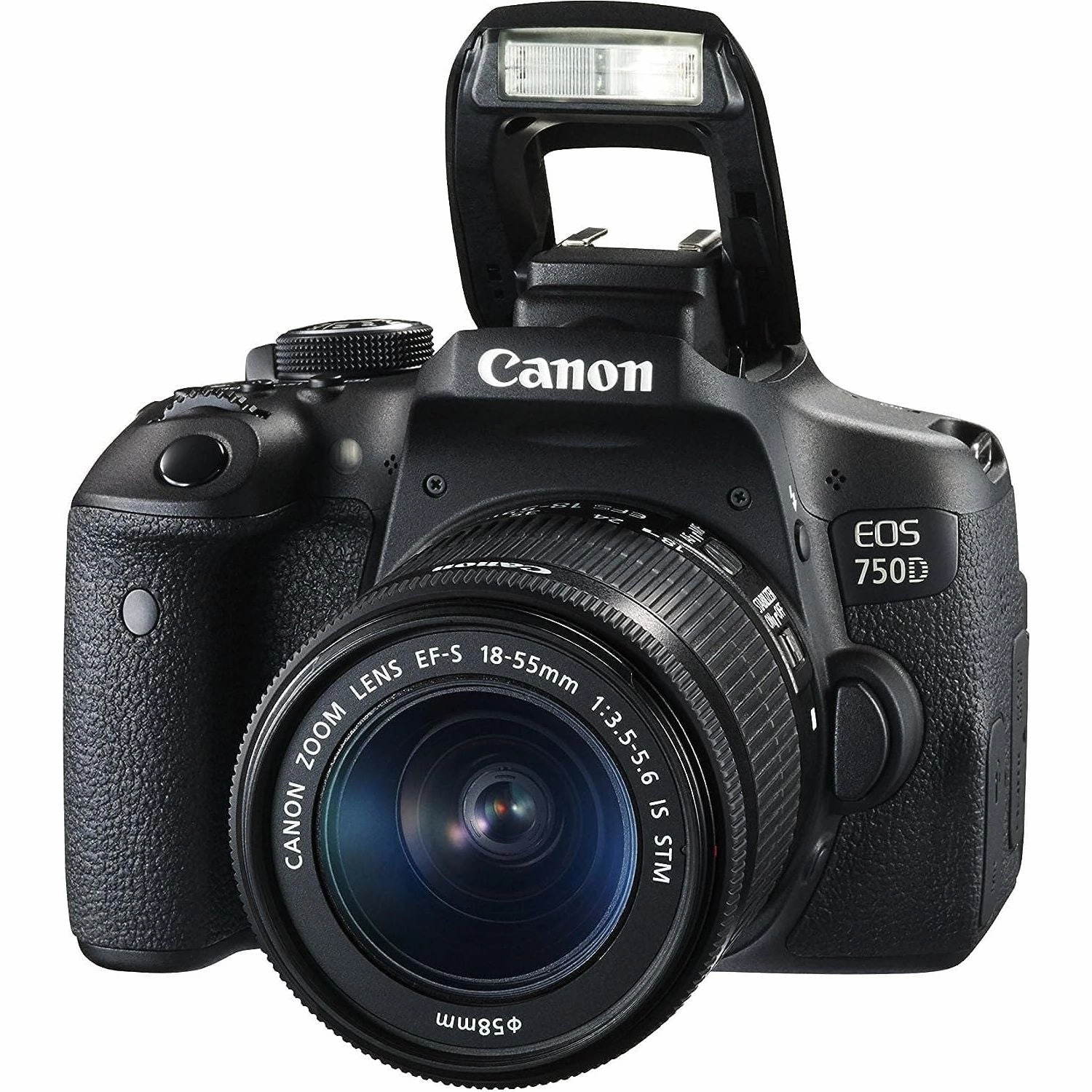 Canon EOS 750D Digital SLR Body Only Camera with EF-S 18-55 mm f/3.5-5.6 IS STM Lens (24.2 MP, CMOS Sensor) 3-Inch LCD Screen