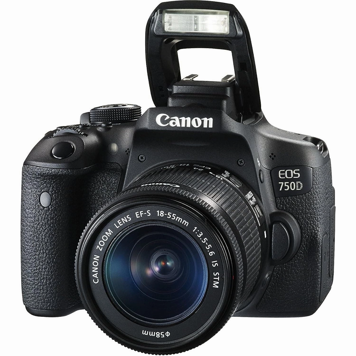 Canon EOS 750D Digital SLR Body Only Camera with EF-S 18-55 mm f/3.5-5.6 IS STM Lens (24.2 MP, CMOS Sensor) 3-Inch LCD Screen