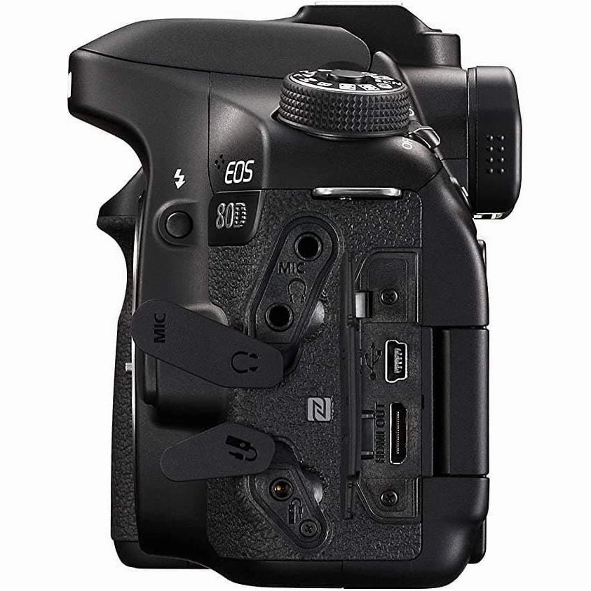 Canon EOS 80D Body Only Digital SLR Camera 24.2 MP Camera - Black