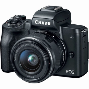 Canon EOS M50 24.1 MP   15 -45mm IS STM camera and photography, photography gear, professional camera kits