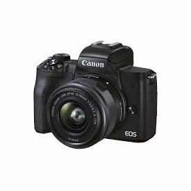 Canon EOS M50 Kit with EF-M 15-45mm & EF-M 55-200mm Lenses, Black