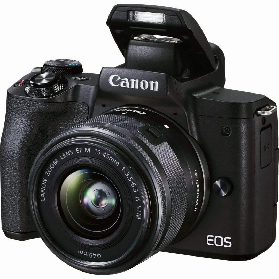 Canon EOS M50 Mark II   EF-M 15-45mm is STM Kit Black
