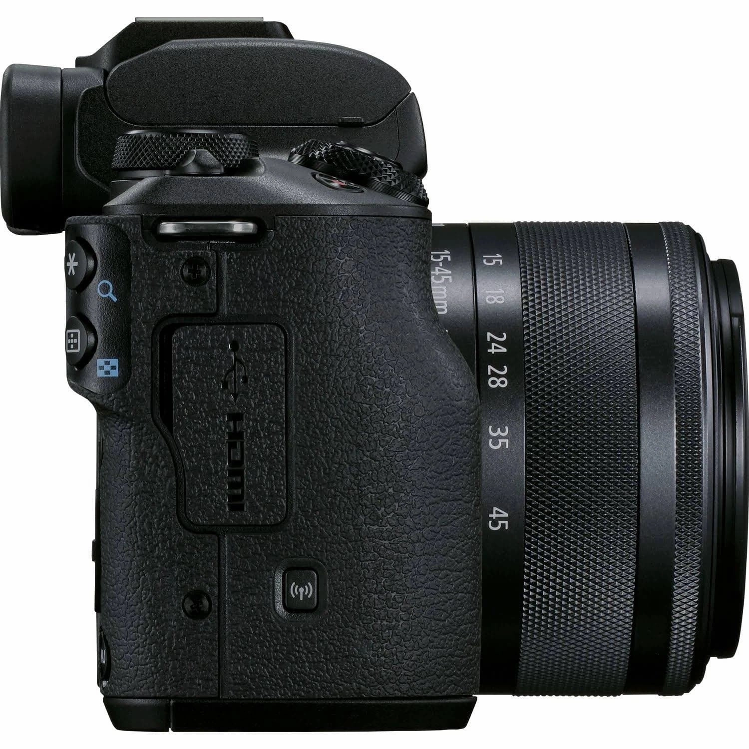 Canon EOS M50 Mark II   EF-M 15-45mm is STM Kit Black