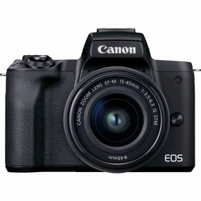 Canon EOS M50 Mark II   EF-M 15-45mm is STM Kit Black digital cameras, buy mirrorless camera, compact cameras sale