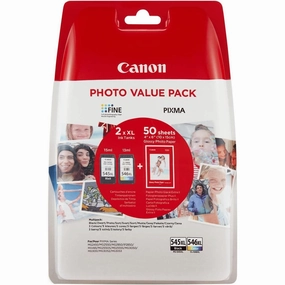 Canon Genuine Ink Cartridges PG-545XL/C-546 XL   Photo Paper Value Pack For Selected T, TR, IP, MX and MG Series, Black/Yellow/Magenta/Cyan desktop computers, gaming desktop pc, all in one desktop deals