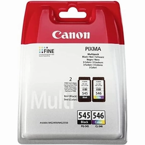 CANON PG-545 / CL-546 Ink Black and Colour Standard Capacity Black 180 SS Colour, Pack of 2 Blister without Alarm desktop computers, gaming desktop pc, all in one desktop deals