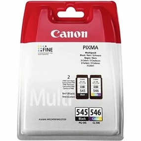 CANON PG-545 / CL-546 Ink Black and Colour Standard Capacity Black 180 SS Colour, Pack of 2 Blister without Alarm computing devices, pc accessories, cheap computer online
