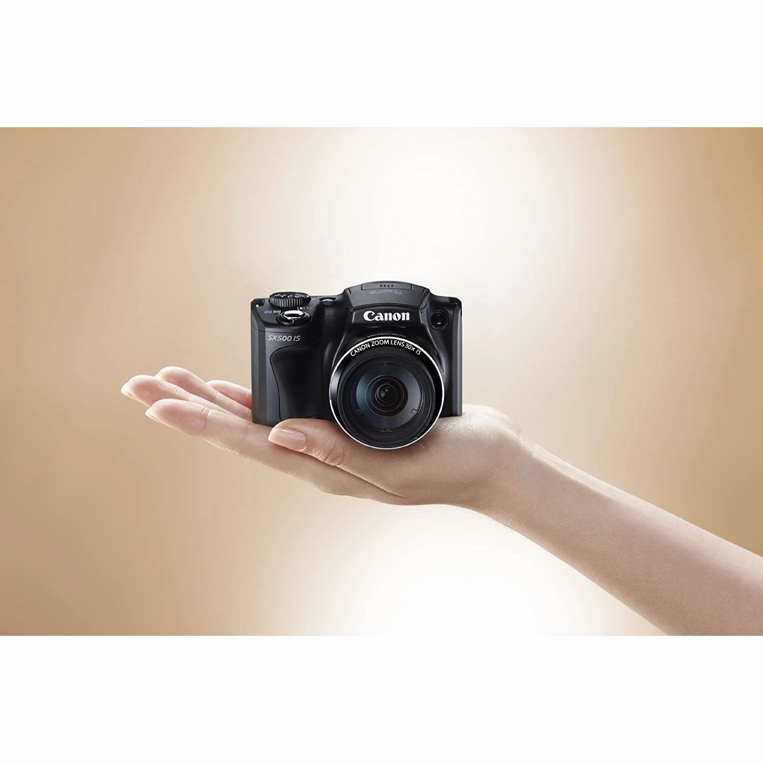 Canon PowerShot SX500 IS Digital Camera - Black (16.0 MP, 30x Optical Zoom)