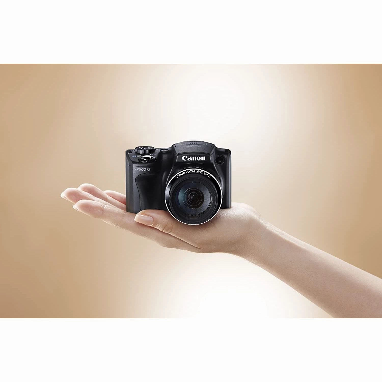 Canon PowerShot SX500 IS Digital Camera - Black (16.0 MP, 30x Optical Zoom)