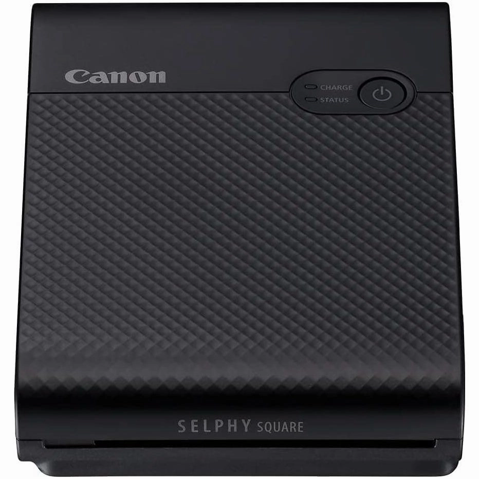 Canon SELPHY SQUARE QX10 Portable Colour Photo Wireless Printer (Black) - A compact WiFi printer that prints quality square photos and connects directly to your smartphone.