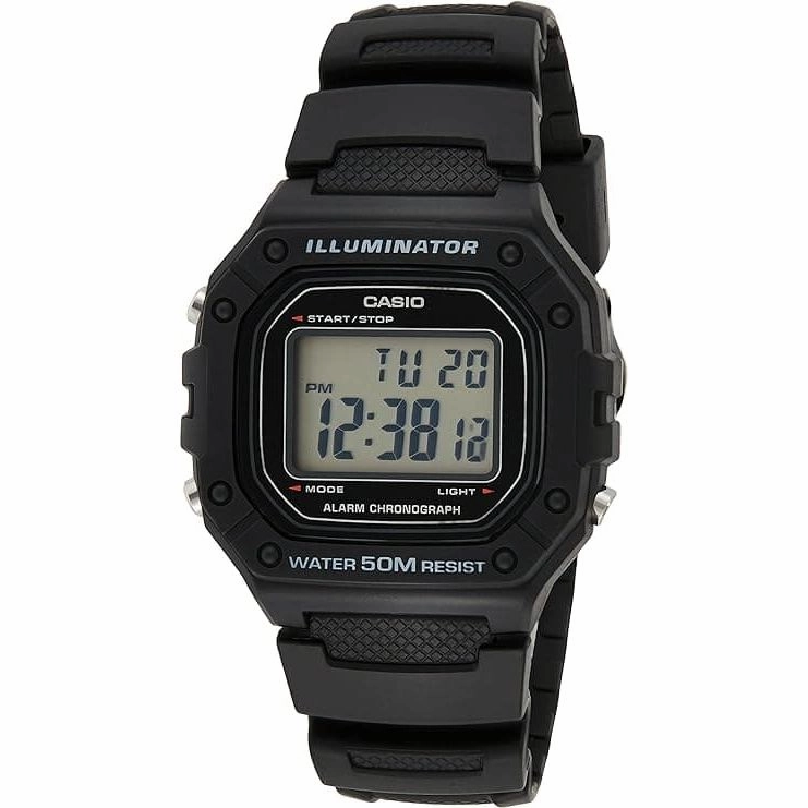 Casio Black and LCD Plastic/Resin Quartz Chronograph Watch nintendo switch oled, nintendo switch deals, joy-con accessories