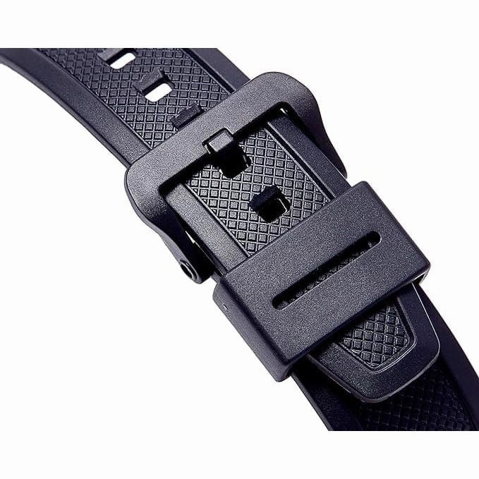 Casio Black and LCD Plastic/Resin Quartz Chronograph Watch
