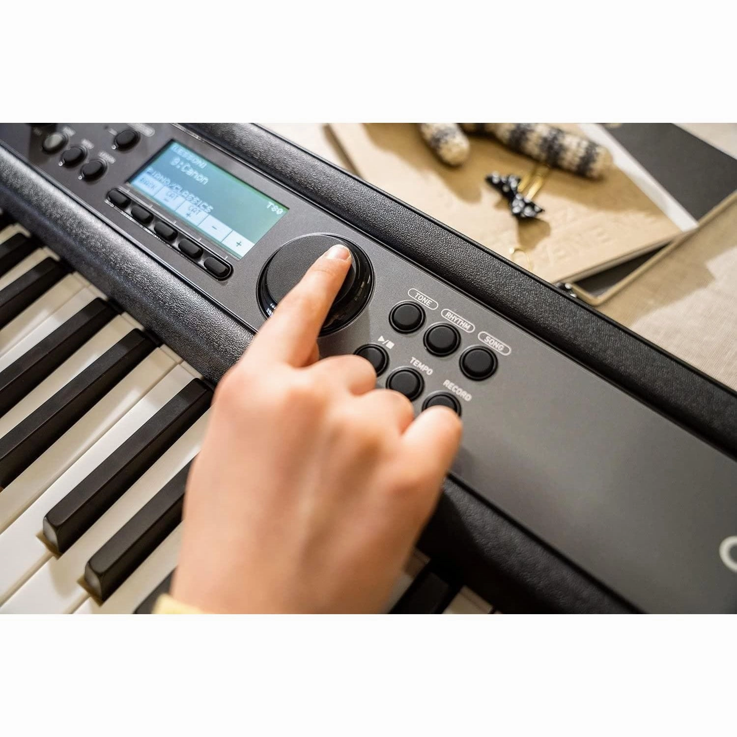 Casio LK-S450 Electronic Keyboard with Touch Sensitive, Lighted Keys,