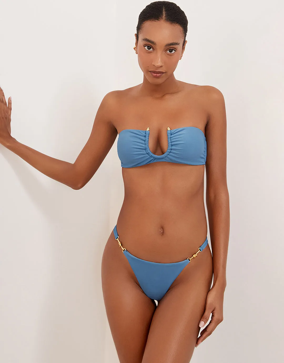 Cave Cora Cheeky Bikini Pant - Blue