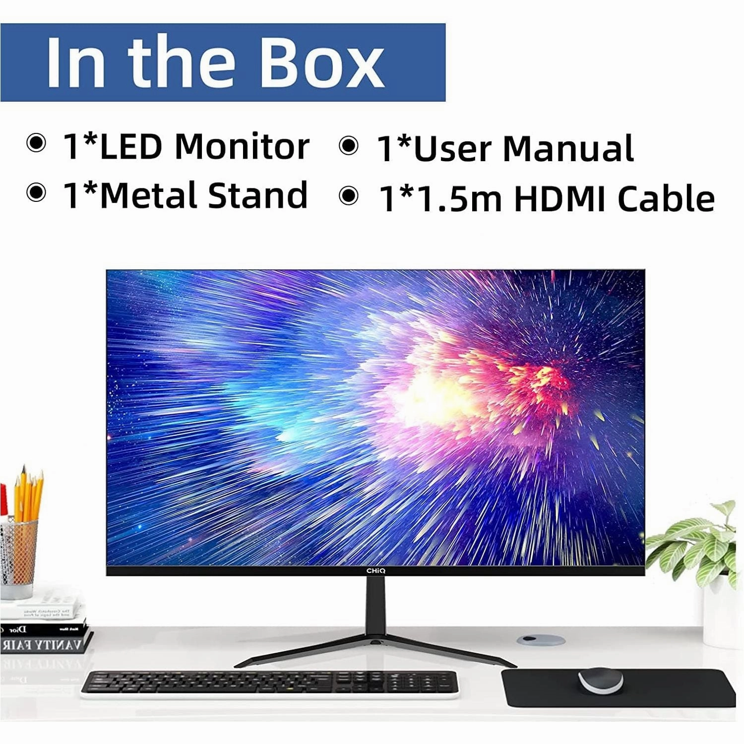 CHiQ 22P610FS 21.5 Inch Full HD (1920x1080) Monitor - HDMI/VGA/Audio Output