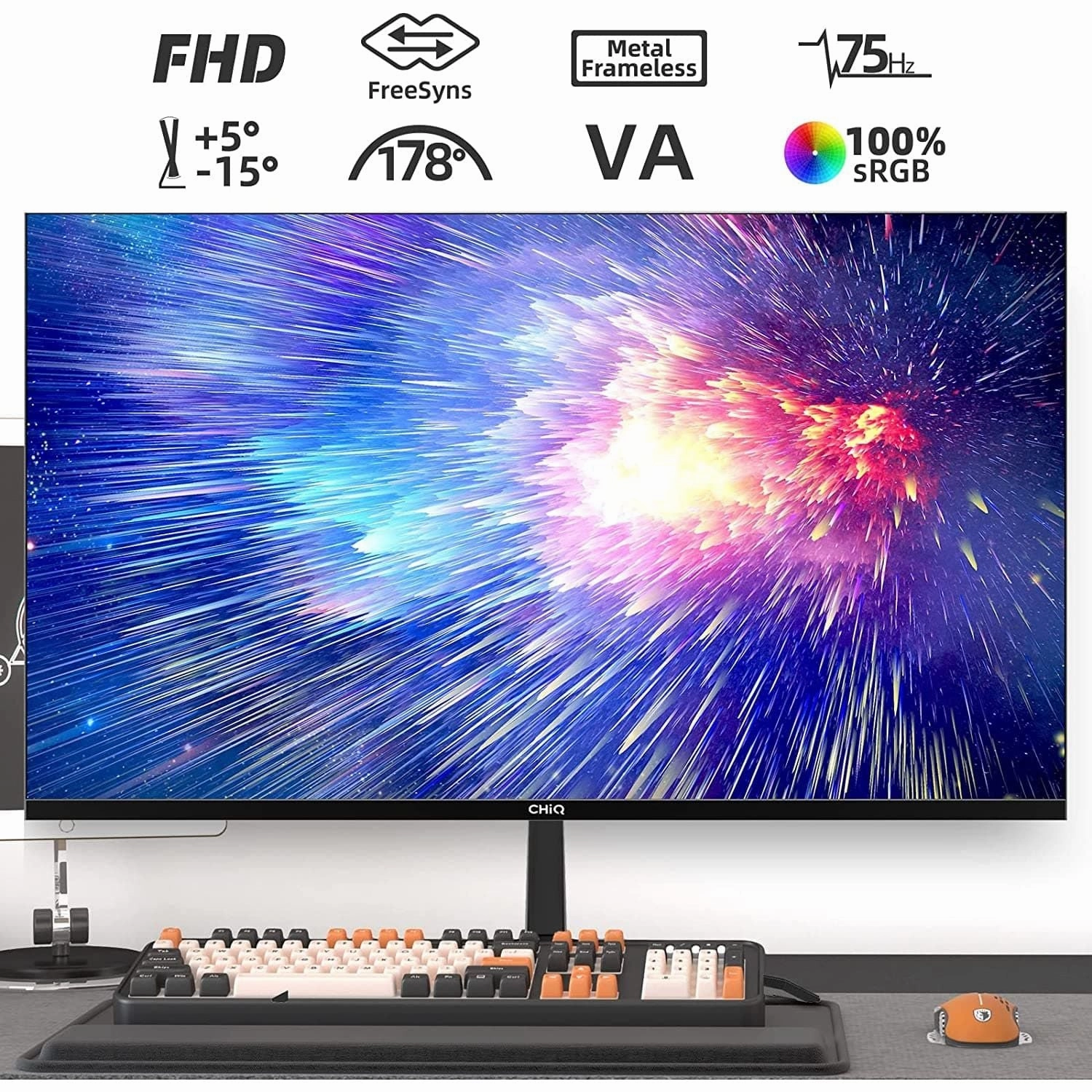 CHiQ 22P610FS 21.5 Inch Full HD (1920x1080) Monitor - HDMI/VGA/Audio Output