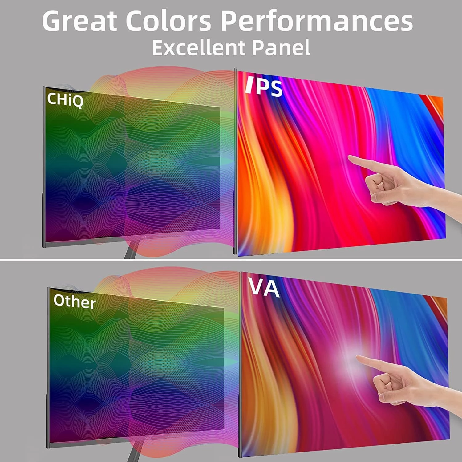 CHiQ 32 inch QHD (2560x1440) Computer Monitor - VESA Compatible