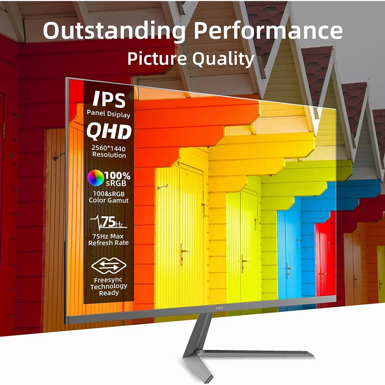 CHiQ 32 inch QHD (2560x1440) Computer Monitor - VESA Compatible