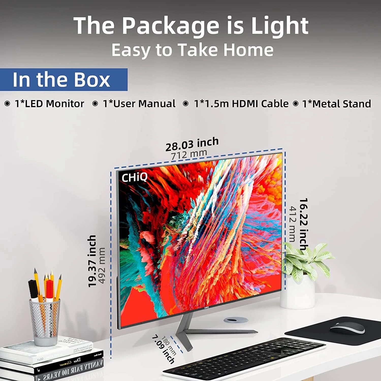 CHiQ 32 inch QHD (2560x1440) Computer Monitor - VESA Compatible