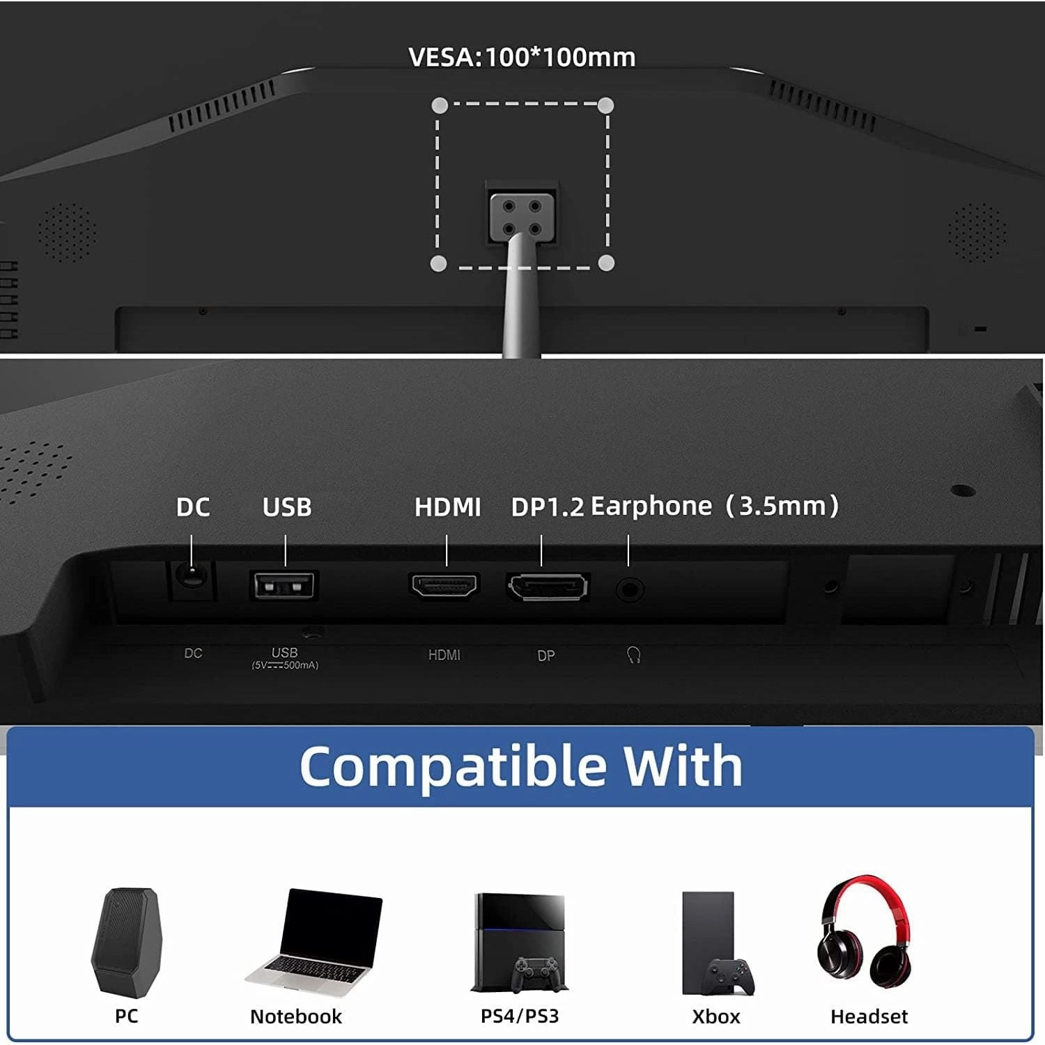 CHiQ 32 inch QHD (2560x1440) Computer Monitor - VESA Compatible