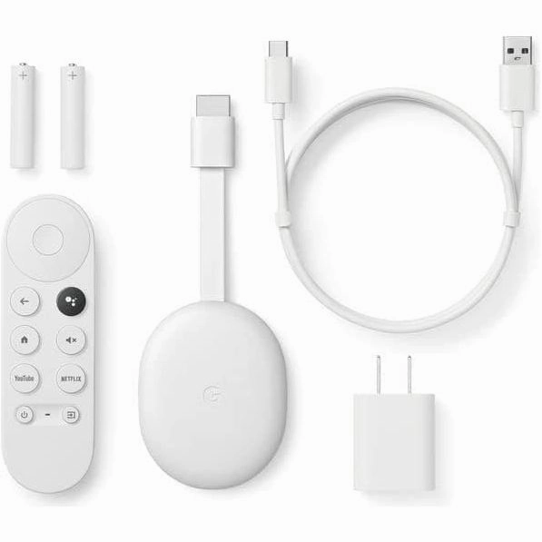 Chromecast with Google TV (4K) - Snow
