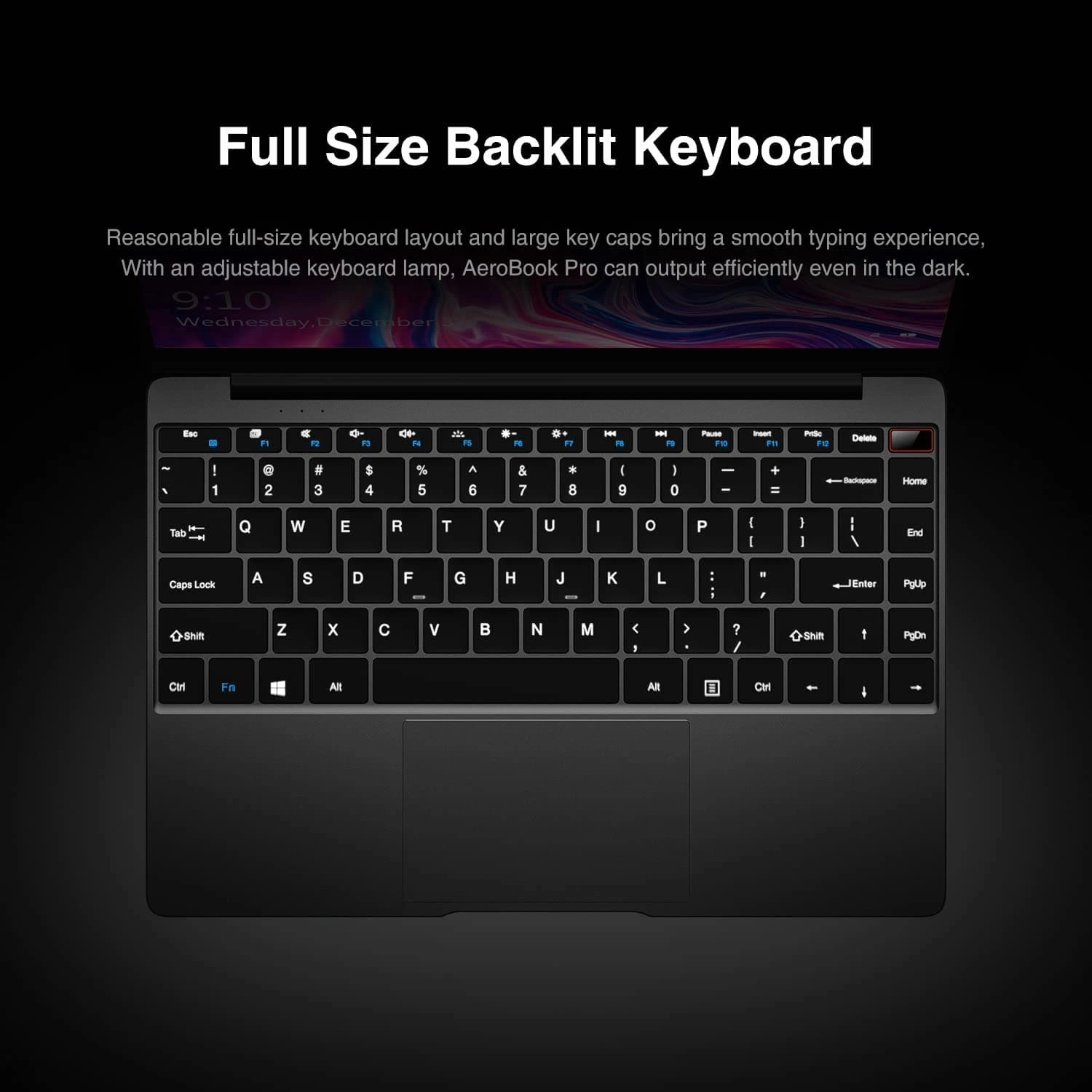 Chuwi AeroBook Pro 13.3''IPS, Intel Core m3 8100Y, 8GB RAM, 256GB SSD