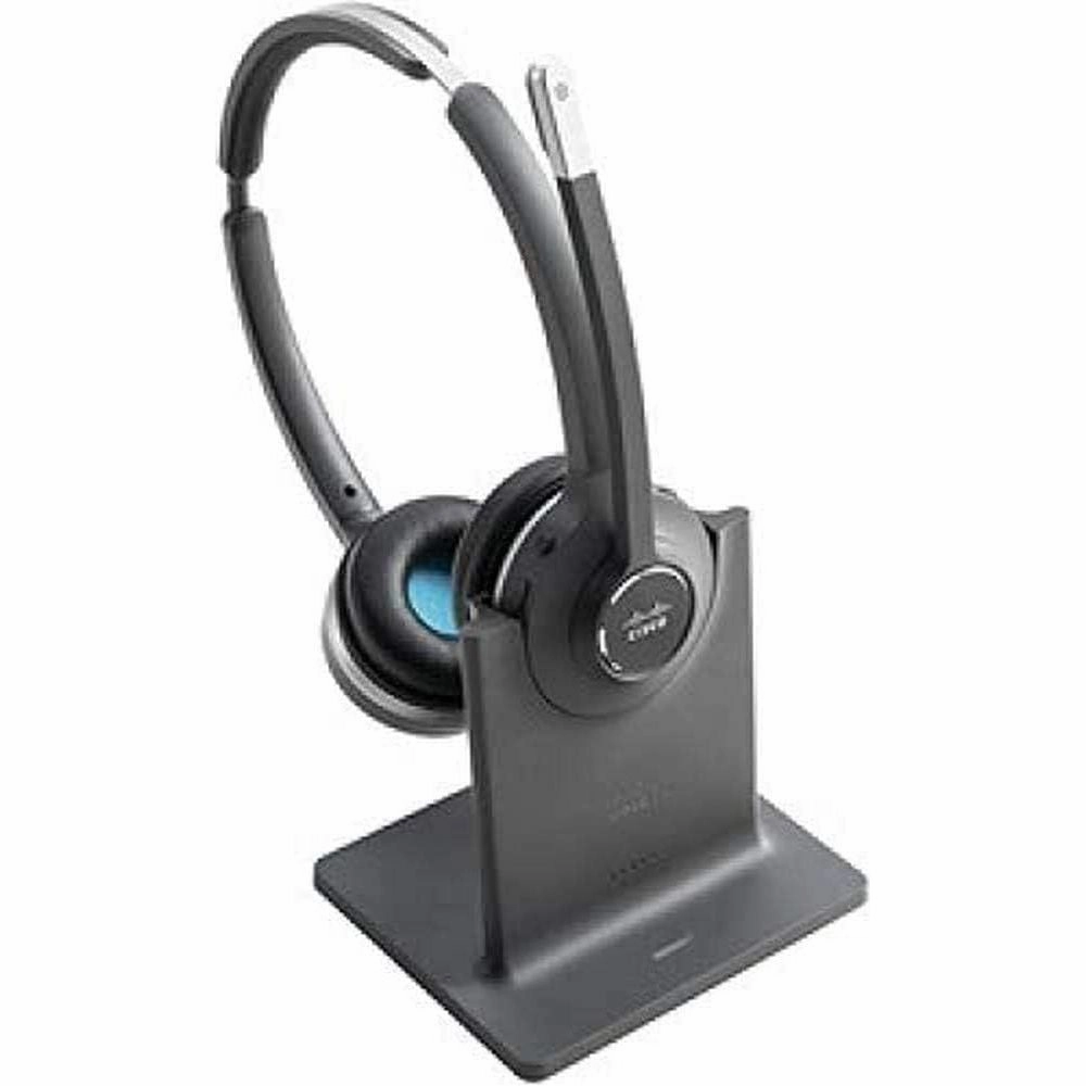 Cisco 562 Wireless DECT Headset  Dual On-Ear with Multi-Source Base - Charcoal