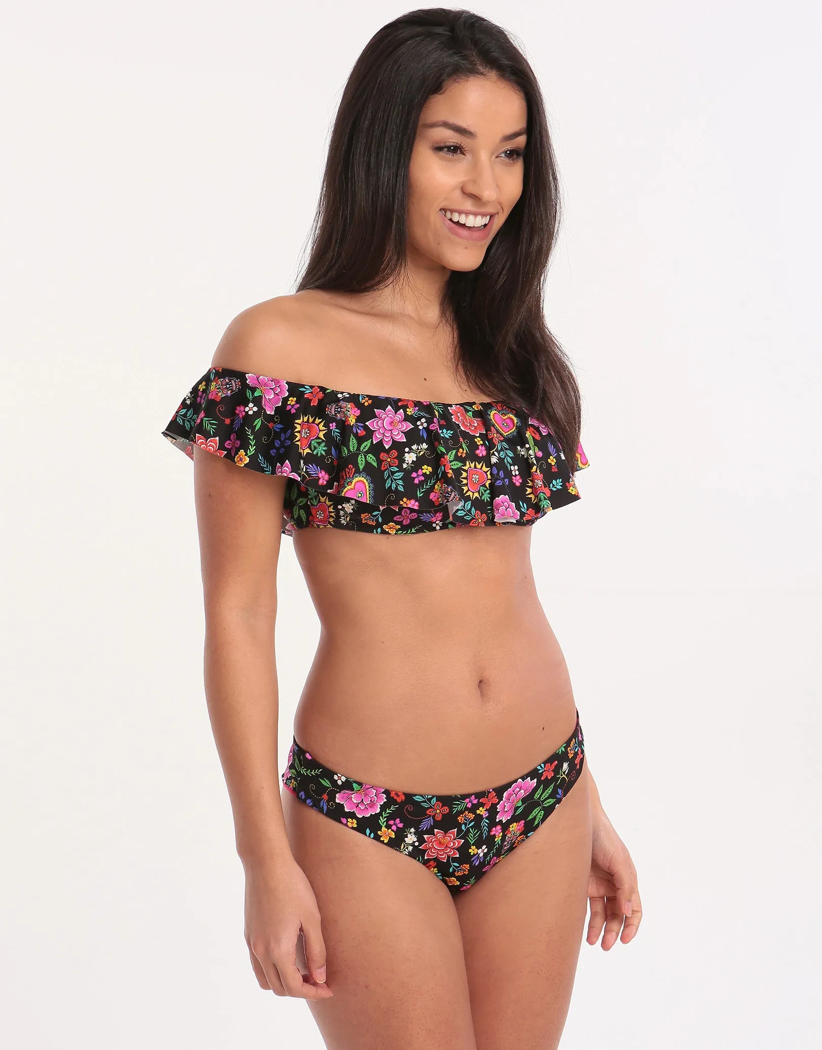 Cocobella Tupa Hipster Bikini Bottom -  Black
