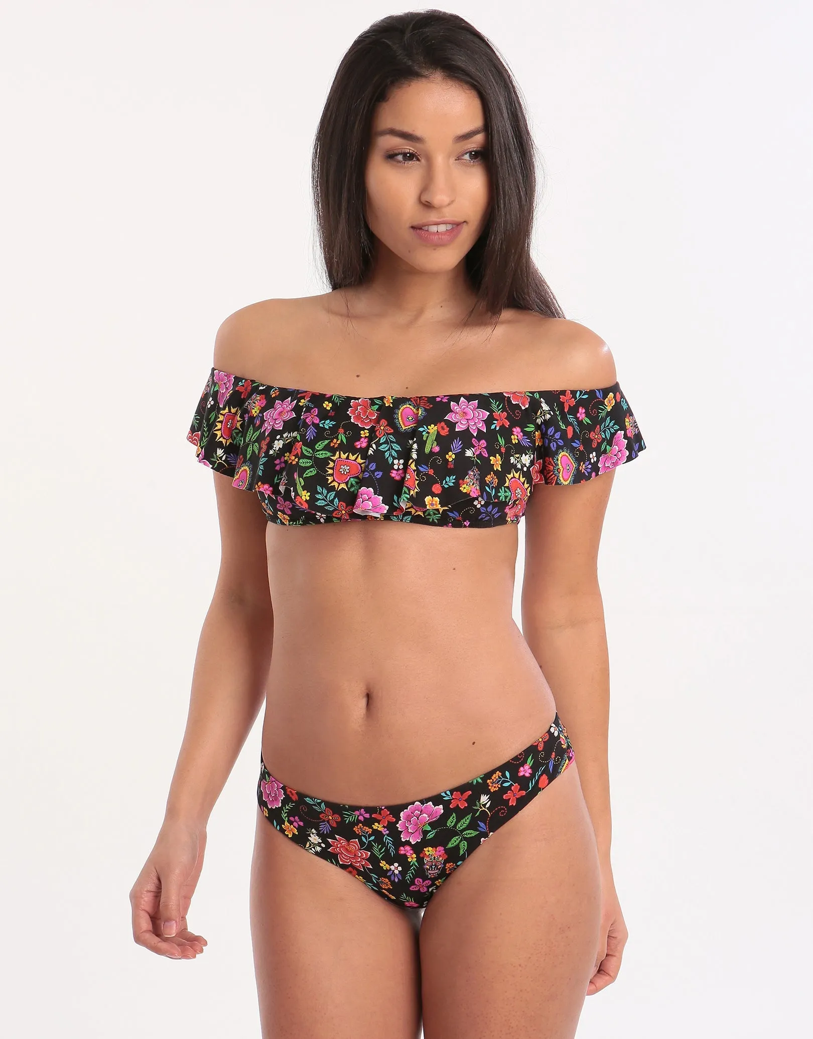 Cocobella Tupa Hipster Bikini Bottom -  Black