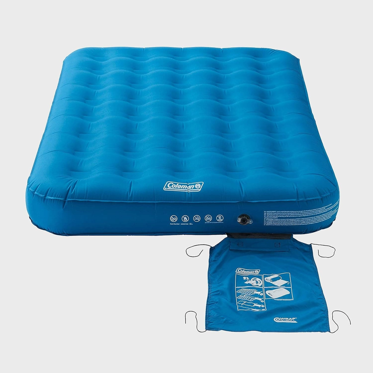 Coleman Extra Durable Airbed - Single/Double/Raised, Flocked, Heavy Duty Inflatable Air Mattress for Camping, Indoor & Outdoor Use